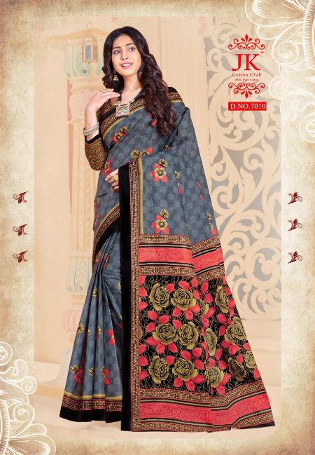 Jk Tulsi 7 Regular Wear Pure Cotton Printed Designer Saree Collection